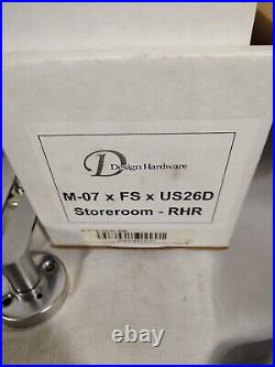 M-07 x FS x US26D Storeroom RHR Function Grade 1 Heavy Duty, Mortise Lock