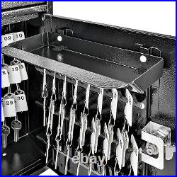Mail Boss Heavy Duty Grade Steel High Security Adjustable Key Cabinet, Black