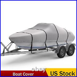 Marine Grade Boat Cover Heavy Duty 1200D Boat Cover for Center Console 17-19ft