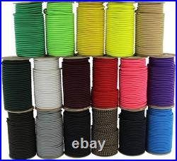 Marine Grade Bungee Cord 3/8 x 100ft Heavy Duty Dacron Polyester 300lbs