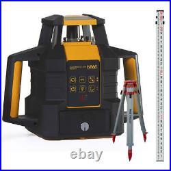 NWI NRL900-GK Rotary Laser, Heavy Duty Tripod & High Quality Grade Rod