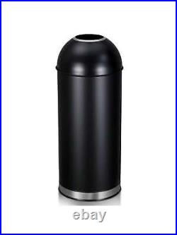 Open Top Dome Trash Can 17 Gallon/65 Liter Commercial Grade Heavy Duty Trash Can