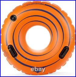 Orange 48 Premium River Tube with Handles- Heavy Duty, Commercial Grade
