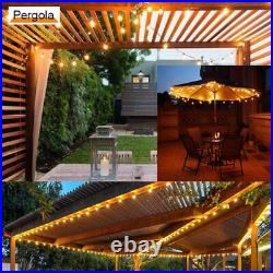 Outdoor String Lights LED 100FT Commercial Grade Heavy Duty with 30 Sockets 3