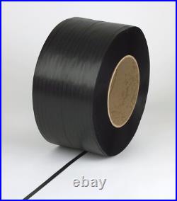 PAC Strapping 58H. 80.2154 5/8 x 0.030 Heavy Duty Hand Grade Black