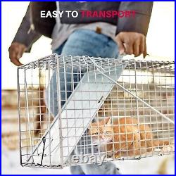 Professional Grade 32 Heavy Duty Animal Cage Trap for Opposums & Groundhogs