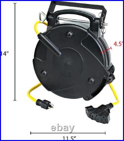Proreel Professional Grade Proreel 8665TFQ Heavy Duty Retractable Extension Cord