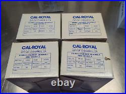 Qty4 CAL-ROYAL CB162 US26D Double Cylinder Deadbolt GRADE 2 HEAVY DUTY SC1 KD