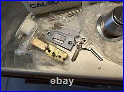 Qty4 CAL-ROYAL CB162 US26D Double Cylinder Deadbolt GRADE 2 HEAVY DUTY SC1 KD