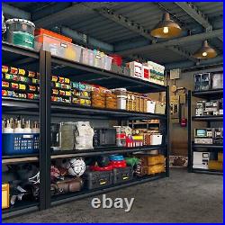 REIBII 60W Garage Shelving 2650LBS Heavy Duty Storage Shelves Adjustable 4 Tier