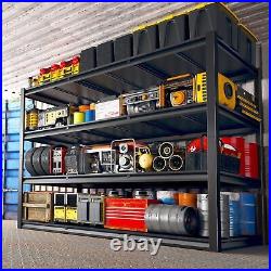 REIBII 60W Garage Shelving 2650LBS Heavy Duty Storage Shelves Adjustable 4 Tier