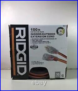 RIDGID 100ft. 10/3 heavy duty contractor grade indoor/outdoor Extension Cord