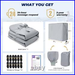 RVMasking 1200D Waterproof Pontoon Boat Cover 21ft-24ft Marine Grade Heavy Duty