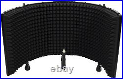 Recording Studio Microphone Isolation Shield + Heavy Duty Tripod Stand