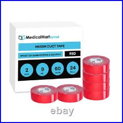 Red Duct Tape, 9 Mil Heavy-Duty Grade Adhesive Tapes 2 x 60 Yards 24 Rolls