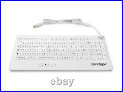 Rugged-Point Industrial-Grade Heavy-Duty Full-Size Washable Keyboard with Tr