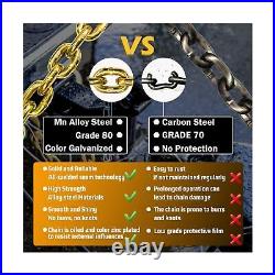 Safety Binder Chain with Grade 8016 Ft Heavy Duty Chains Holder with 1/2 Inc