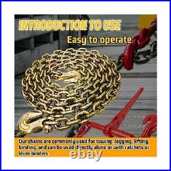 Safety Binder Chain with Grade 8016 Ft Heavy Duty Chains Holder with 1/2 Inc