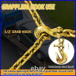 Safety Binder Chain with Grade 8016 Ft Heavy Duty Chains Holder with 1/2 Inch C