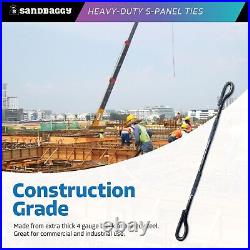 Sandbaggy 8 Heavy-Duty S-Panel Tie Concrete Loop Ties Construction Grade