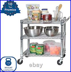 Seville Classics Heavy-Duty Commercial-Grade Utility Cart, NSF Listed