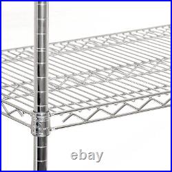 Seville Classics UltraDurable Commercial Grade 5-Tier NSF Steel Wire Shelving