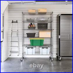 Seville Classics UltraDurable Commercial Grade 6-Tier NSF Steel Wire Shelving