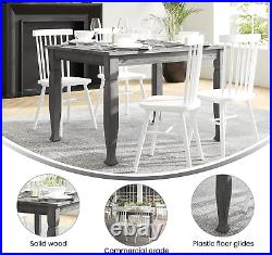 Solid Dining Turned Wooden Legs, Commercial Grade Heavy Duty Rectangle Wood Table