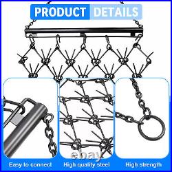 Steel Drag Harrow 4X4FT Heavy Duty Chain For ATV UTV Tractor Leveling Grading