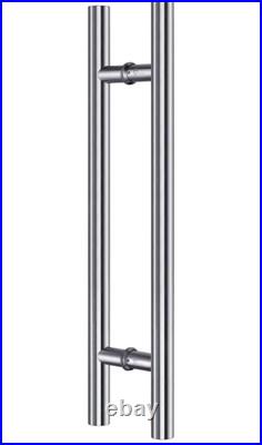 TOGU Heavy Duty Door Pulls, Commercial Grade 304 Stainless Steel Push Pull