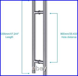 TOGU Heavy Duty Door Pulls, Commercial Grade 304 Stainless Steel Push Pull