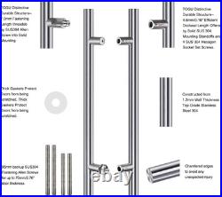 TOGU Heavy Duty Door Pulls, Commercial Grade 304 Stainless Steel Push Pull