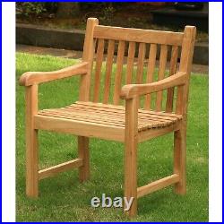 Teak Garden Chair A Grade Wood- Heavy Duty -37H X 25W X 24D Seat 18 High