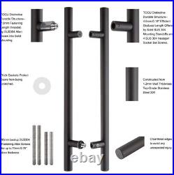 Togu TG-6012 60 inches Solid Standoffs Heavy-Duty Commercial Grade Door Pulls