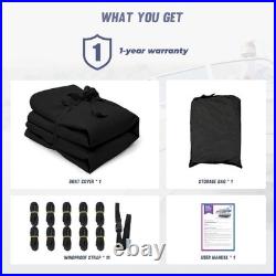 Trailerable Boat Cover Waterproof Heavy Duty Marine Grade Dust V-Hull Runabout