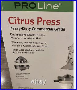 Tramontina ProLine Heavy-duty Commercial Grade Citrus Press WHITE NIB