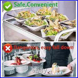 Upgrade 3 Tier Heavy Duty Commercial Grade Utility Cart Kitchen Trolley Ser