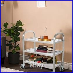 Upgrade 3 Tier Heavy Duty Commercial Grade Utility Cart Kitchen Trolley Ser