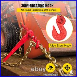 VEVOR Chain Load Binder 5/16-3/8 inch Grade 80 Chain Binders Tie Down 4 Pieces