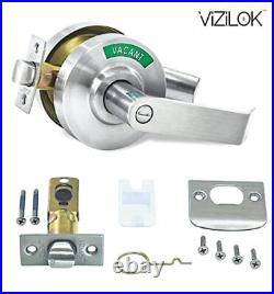 VIZILOK Heavy Duty Privacy Indicator Lock and Lever C7FS-, BHMI Grade 2 Left