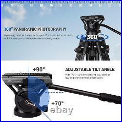 Video Tripod, 74 Professional Heavy Duty Camera Tripods with Quick Release P