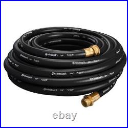 Water Hose Commercial Grade Rubber Black Heavy Duty New 5/8 In. Dia X 100 Ft