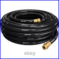 Water Hose Commercial Grade Rubber Black Heavy Duty New 5/8 In. Dia X 100 Ft