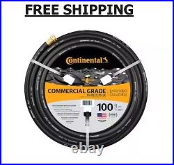 Water Hose Commercial Grade Rubber Black Heavy Duty New 5/8 In. Dia X 100 Ft