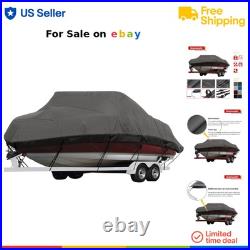 Waterproof Boat Cover Marine Grade Heavy Duty Canvas Fits 20-22 ft Boats