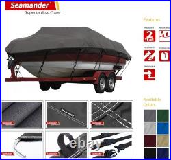 Waterproof Boat Cover Marine Grade Heavy Duty Canvas Fits 20-22 ft Boats