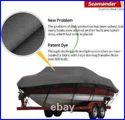 Waterproof Boat Cover Marine Grade Heavy Duty Canvas Fits 20-22 ft Boats