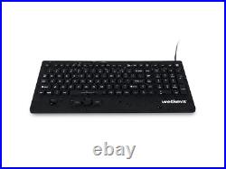 WetKeys Rugged-Point Industrial-Grade Heavy-Duty Full-Size Washable Keyboard