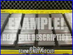 XXL Graded Card Storage Box Heavy Duty Weatherproof Case Slab Holder Yellow